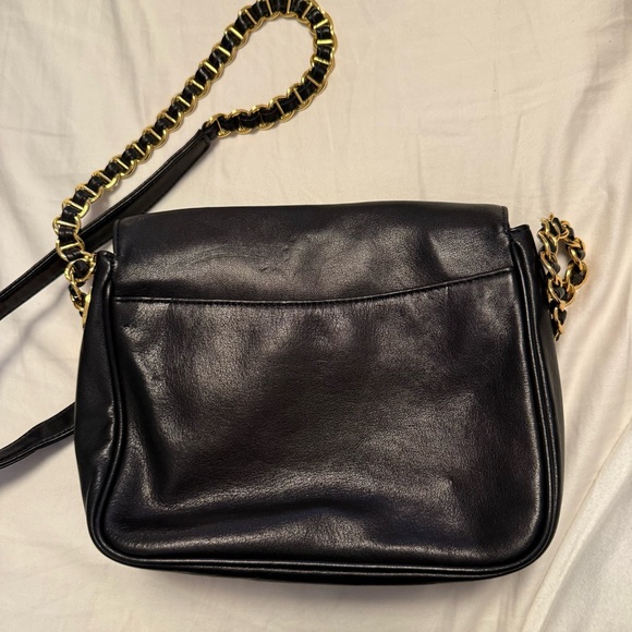 Nine West Black Crossbody Bag with Gold Chain - Picture 3 of 4
